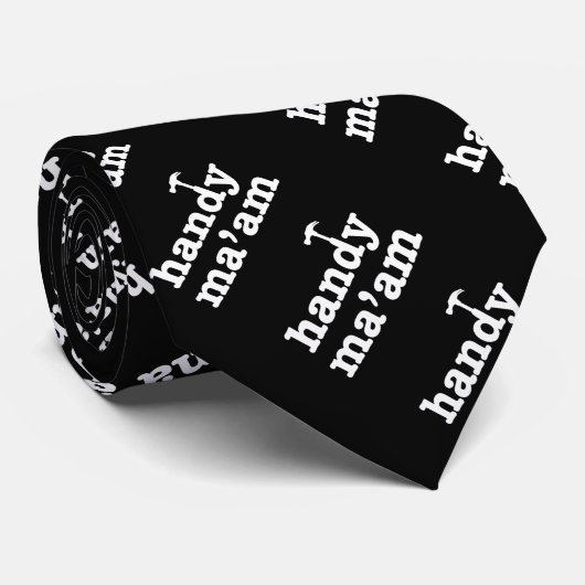Cravate Handy Ma'am Outils Femme Travailleuse d'entretien (Roulé)