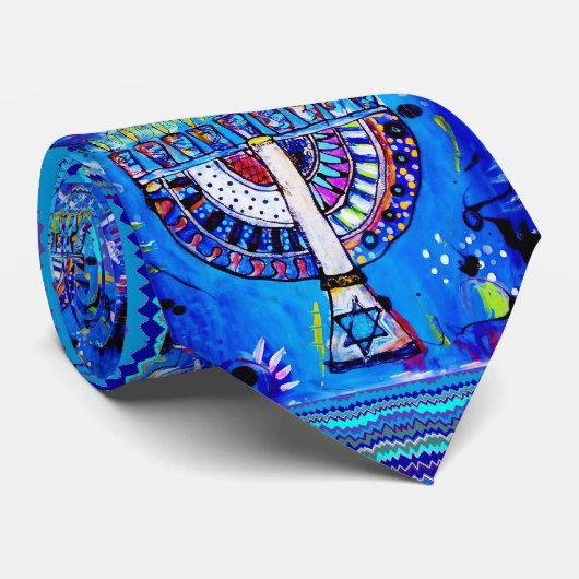 Cravate Hanoukka (Roulé)