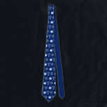 Cravate Hanoukka Blue Menorah Dreidel Motif Chanukah<br><div class="desc">Cool Hanukkah necktie in pretty blue with a cool pattern of Judaism star,  dreidel for fun Chanukah games,  et the Jewish menorah for the holiday.</div>