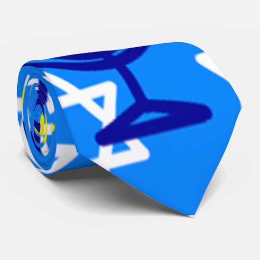 Cravate Hanoukka Menorah (Roulé)