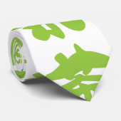 Cravate Hanzi / Kanji Langue Caractère Thé chinois (Roulé)