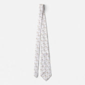 Cravate Happy Cream Golden Retriever Motif de dessin de ch (Dos)