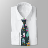 Cravate Happy Easter day- Funny Bunny Wishes Pattern       (Attaché)