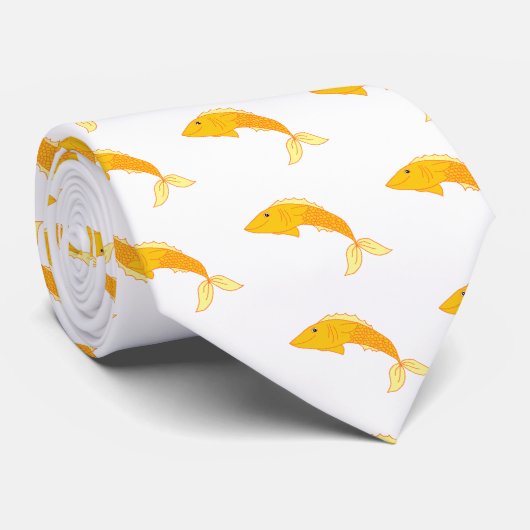Cravate Happy Goldfish (Roulé)