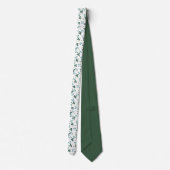 Cravate Happy Green Clover Feuille Motif d'art III (Dos)