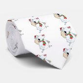 Cravate Happy Père Noël Bear Coule Avec Sac (Roulé)