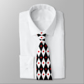 Cravate Harlequin and Red Dots 2 tie (Attaché)