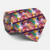 CRAVATE HARLEQUIN ET COLOMBINA (Roulé)