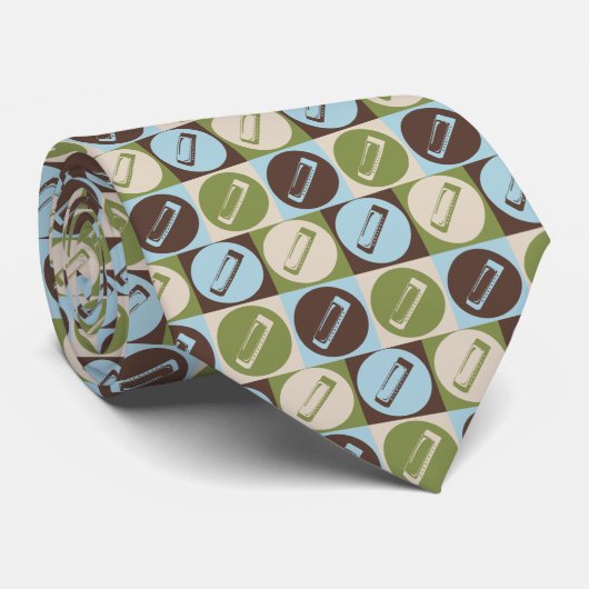 Cravate Harmonica d'art de bruit (Roulé)