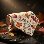 Cravate Harmonie des feuilles d'automne rustiques