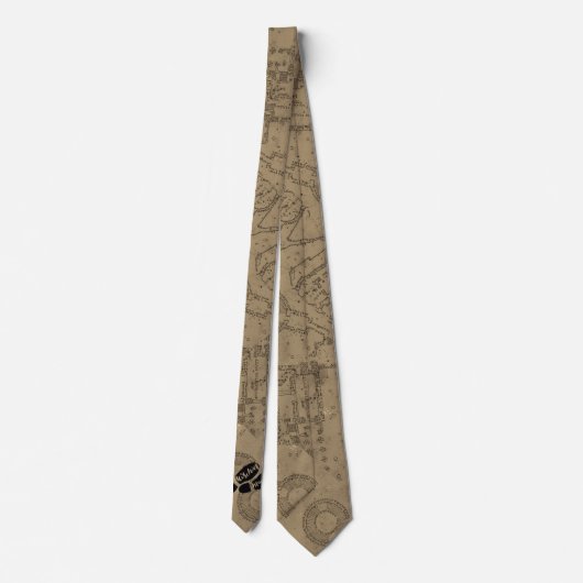 Cravate Harry Potter | MISCHIEF MANAGED™ Mappage Empreinte (Dos)