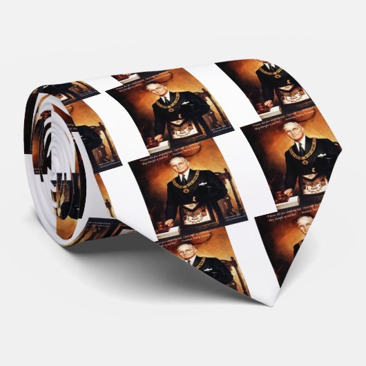 Cravate Harry Truman "n'a pas donné de citation 'Em Hell' (Roulé)