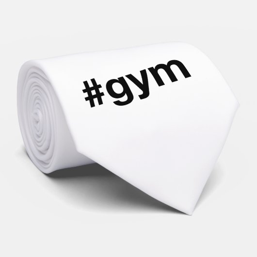 Cravate Hashtag GYM (Roulé)