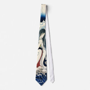 Cravate Hatsuhana sous la cascade de Tonosawa Kuniyoshi Fi