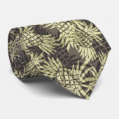 Cravate hawaïenne camouflage ananas (Roulé)