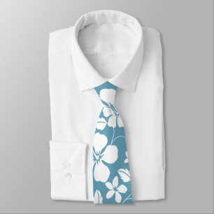 CRAVATE HAWAIIAN HULA (BLEU D'ARGENT)
