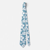 CRAVATE HAWAIIAN HULA (BLEU D'ARGENT) (Devant)