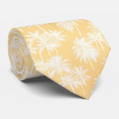 Cravate Hawaiian Palm Tree Silhouette Motif Gold ID1093 (Roulé)
