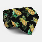 Cravate Hawaiian Summer Vacation Pineappy Tacky Motif (Roulé)
