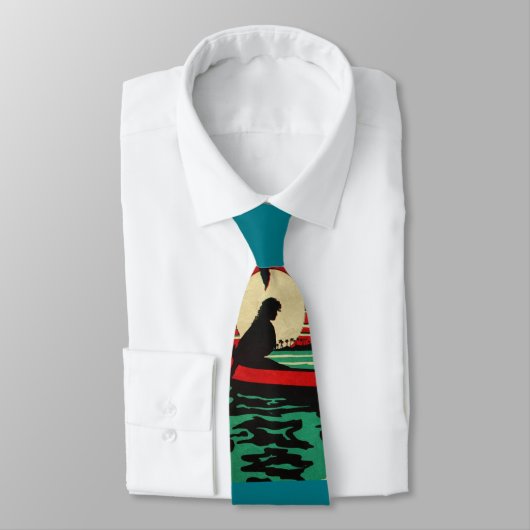 Cravate Hawaiian Surfer (Attaché)