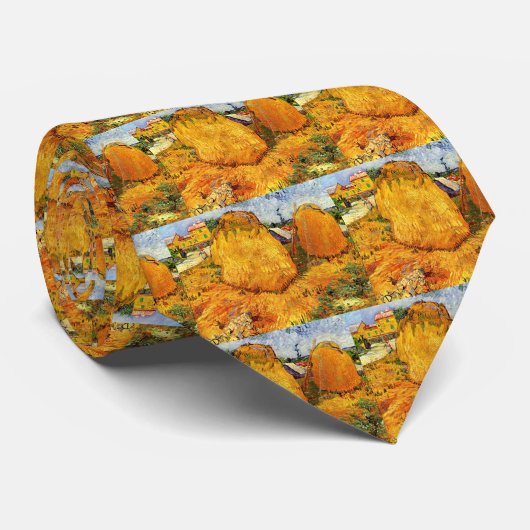 Cravate Haystacks en Provence par Vincent van Gogh (Roulé)