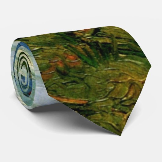 Cravate Haystacks Under a Rainy Sky par Vincent van Gogh (Roulé)