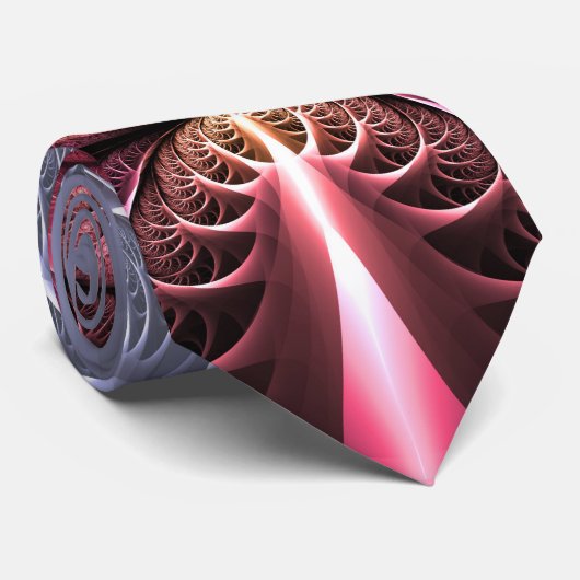 Cravate Heartbeat, Abstrait surreal Imaginaire Fractal Art (Roulé)