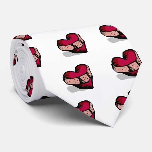 Cravate Hearted cassé (Roulé)