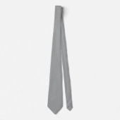 Cravate Heather Grey Solid Color Personnaliser It (Devant)