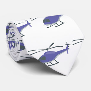 Cravate Hélicoptère volant mignon