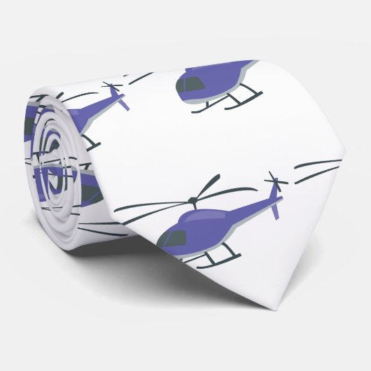 Cravate Hélicoptère volant mignon (Roulé)