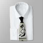Cravate hep cat print (Attaché)