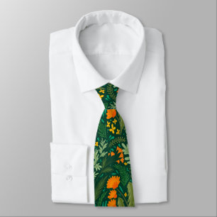 Cravate Herbes et fleurs des champs
