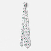 Cravate Hérisson Père Noël au col drôle (Dos)