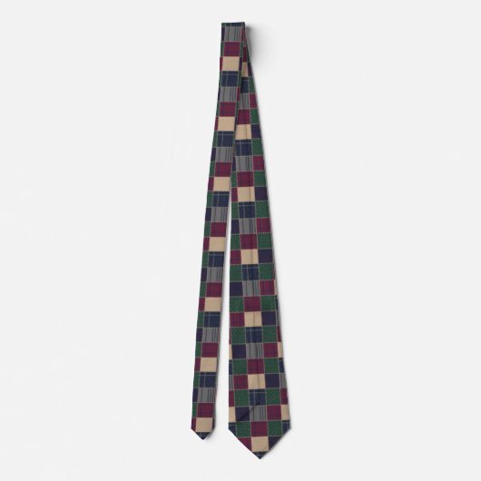 Cravate Heritage Tartan Patchwork  (Dos)