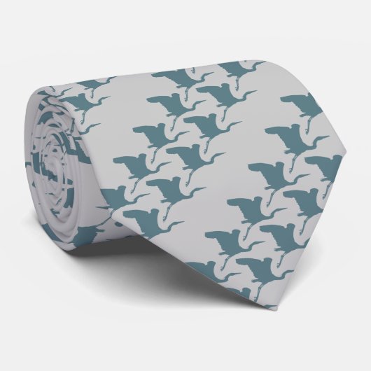 Cravate Héron bleu (Roulé)