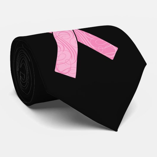 Cravate Héros rose (Roulé)