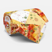 Cravate Heure de la pizza Heure de la bière (Roulé)