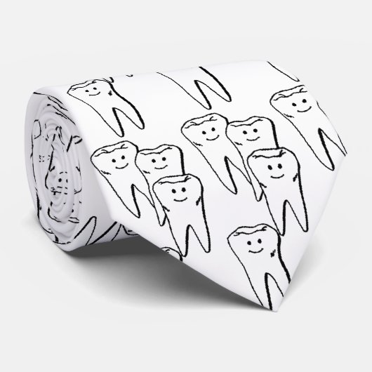 Cravate heureuse de dents (Roulé)