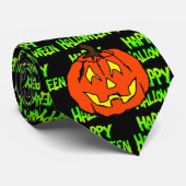Cravate heureuse de Halloween (Roulé)