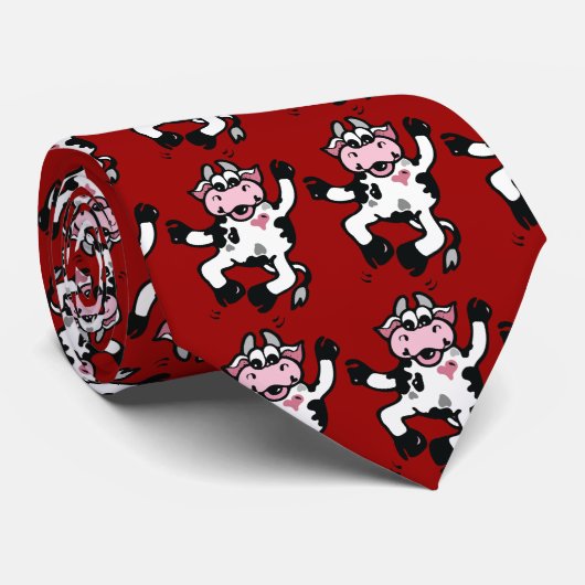Cravate heureuse de vache à danse (Roulé)