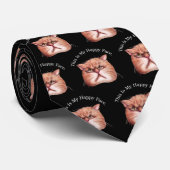 Cravate heureuse de visage (Roulé)