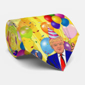 Cravate heureux anniversaire donald trump (Roulé)