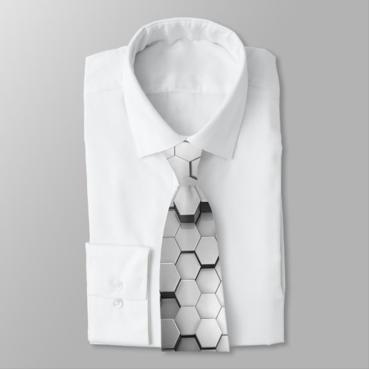 Cravate Hexagon Max Acier Métal Screw Necktie Design (Attaché)