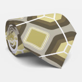 Cravate Hexagonal vert (Roulé)