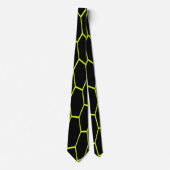 Cravate Hexagone jaune (Devant)