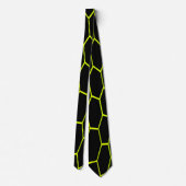 Cravate Hexagone jaune (Dos)
