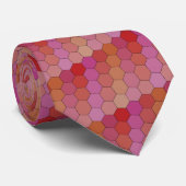 Cravate Hexagones - Chaud (Roulé)