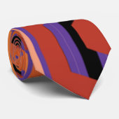 Cravate Hexagons d'Halloween (Roulé)