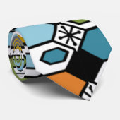 Cravate Hexagons et Starburst (Roulé)